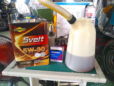 エンジンオイル交換