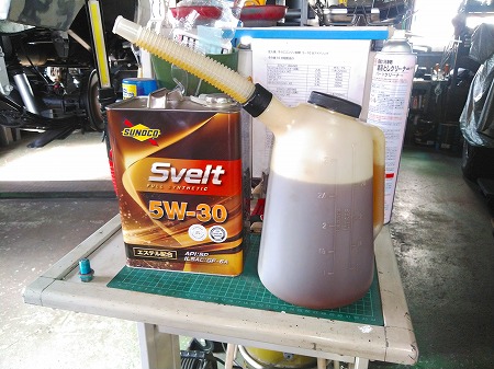 エンジンオイル交換